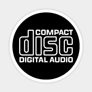 Compact Disc Digital Audio Logo CD Collector Audiophile Gift Cool Retro Vintage 80s 90s Aesthetic Meme Magnet